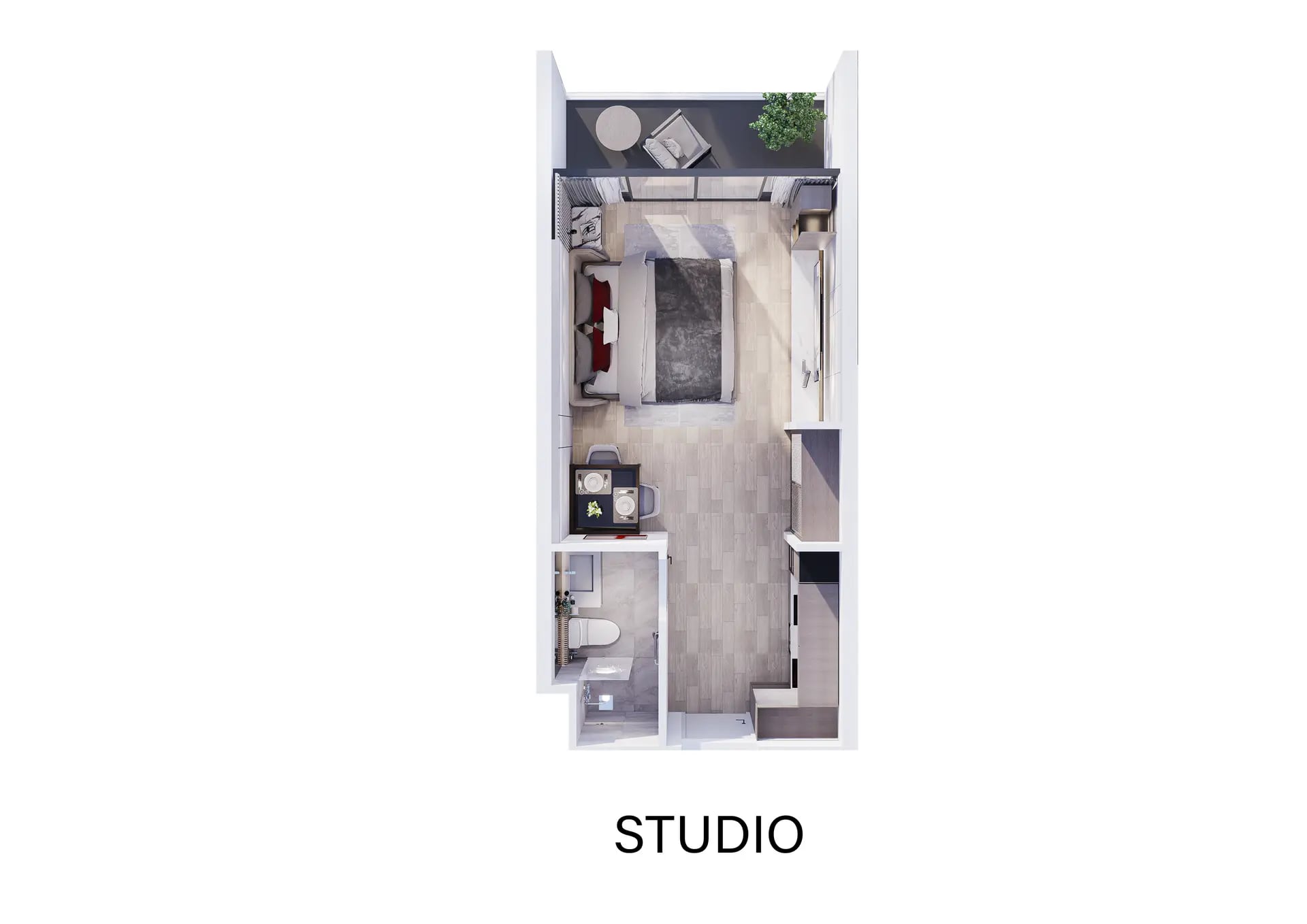 Studio - floorplan